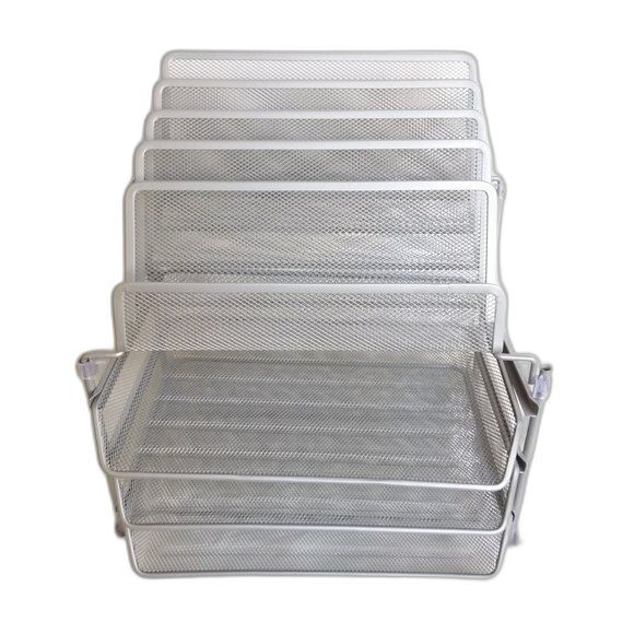 All-in-one Wire Mesh 8 Compartment File Storage - Picture 1 of 9
